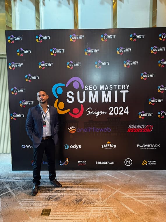 Bruno no SEO Mastery Summit em Saigon, Vietnam — 2024